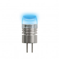Лампа светодиодная (05859) Uniel G4 0,8W прозрачная LED-JC-12/0,8W/BLUE/G4