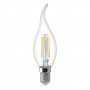 Лампа светодиодная филаментная Thomson E14 5W 6500K свеча на ветру прозрачная TH-B2335