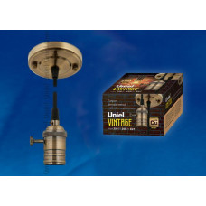Подвесной светильник (UL-00000528) Uniel DLC-V-S21K/E27 TS/1,5M/BL Bronze