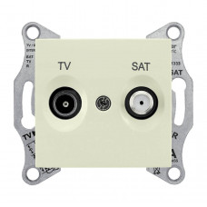 Розетка TV/SAT проходная Schneider Electric Sedna 4dB SDN3401947