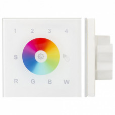 Панель-регулятора цвета RGBW сенсорная встраиваемая Arlight Sens SR-2812-IN White (12-24V, RGBW, DMX, 4зоны)