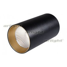 Накладной светильник Arlight SP-POLO-R85-1-15W Warm White 40deg (Black, Gold Ring)