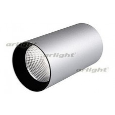 Накладной светильник Arlight SP-POLO-R85-1-15W Warm White 40deg (Silver, Black Ring)