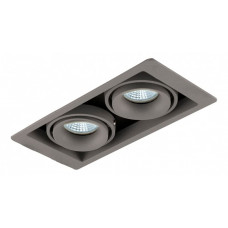 Встраиваемый светильник DL18615/02WW-SQ Silver Grey/Black