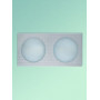 Светильник настенно-потолочный VV 010 PLANT 2 алюм./стекло матовое 2xG9 К/У