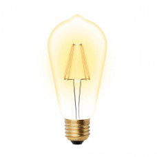 Лампа светодиодная филаментная Uniel E27 5W 2250K прозрачная LED-ST64-5W/GOLDEN/E27 GLV22GO UL-00002360