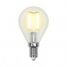 Лампа светодиодная филаментная Uniel E14 5W 3000K прозрачная LED-G45-5W/WW/E14/CL/MB GLM10TR UL-00002369